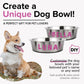 PEDAY Personalized Dog Bowl | Capital-Letter Stickers for DIY